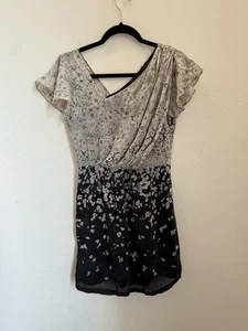 Miss Me MM COUTURE ๐ฏ Silk Self Mini Dress Size Small Floral NWOT - Picture 1 of 14