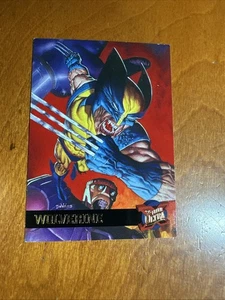 (D) 1995 Fleer Ultra Marvel X-Men WOLVERINE retro giallo promo Walmart - Foto 1 di 2