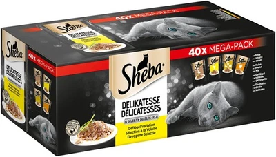 Delikatesse in Gelee Katzen Nassfutter mit feiner Geflügelauswahl 40 x 85g - Bild 1 von 4