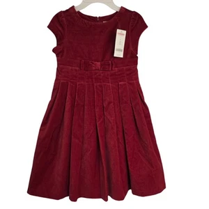 NEW NWT Vintage Girl's Gymboree Red Velvet Party Christmas Holiday Dress Size 7 - Picture 1 of 11