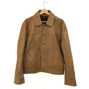 GUCCI Tom Ford Leather Jacket 50 Beige Goat Men'S Outerwear used 2506SM - Picture 1 of 10