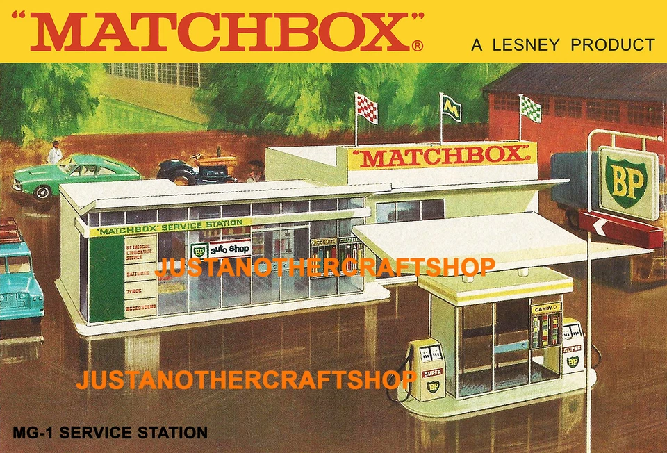 Matchbox MG-1 1969 Service Station A3 Size Poster Shop Display Sign Advert - Image 1 of 1