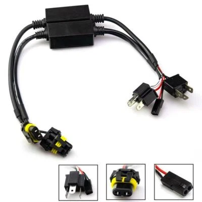 (2) Heavy Duty H4 9003 Hi/Lo Bi-Xenon HID Bulbs Wiring Controllers Relay Harness - Image 1 of 4