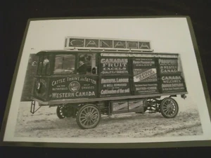 Photograph Advertising Wagon w/Many Canadian Advertisements. 9" x 11/12" - Picture 1 of 4