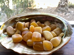 1X Pietra Caduta Aragonite Arancione 20-25mm Reiki Cristallo Guarigione Chakra Sacrale - Foto 1 di 6