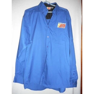 Sz 2xl Blue Long sleeve Shirt cotton blend Uniform Federated Car Care - Picture 1 of 4