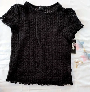 Art & Class Girls  Black   Shirt- size M(8) - Picture 1 of 7