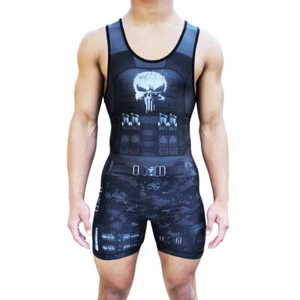 Vigilante Armor Wrestling Singlet - Folkstyle adult men & youth sizes - Picture 1 of 3