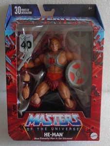 NEW MATTEL 2022 MOTU HE-MAN MASTERS OF THE UNIVERSE ORIGINAL HE-MAN 40TH HJH58 - Picture 1 of 3