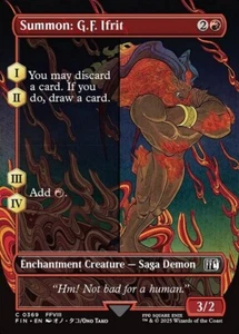 Summon: G.F. Ifrit x1 1x FOIL Borderless Final Fantasy NM MTG - Picture 1 of 1