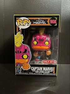 Funko POP! Captain Marvel #908 Marvel: Black Light MAY - Picture 1 of 6