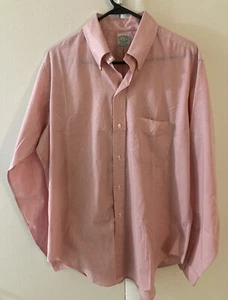 VINTAGE Brooks Brothers Brookscloth Red White Striped Shirt Size 17-36 XL Shirt - Picture 1 of 9