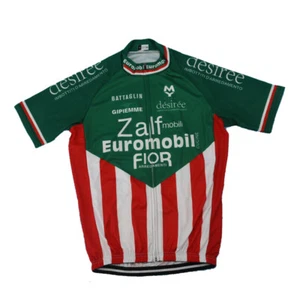 Mens Retro Zalf Euromobil Flor Cycling Jersey Bicycle Jersey Cycling Shirt Tops - Picture 1 of 6
