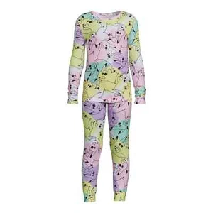 Pokemon Girls Long Sleeve Top and Pants Snug Fit Pajama-Yellow-Size 8-NWT - Picture 1 of 1