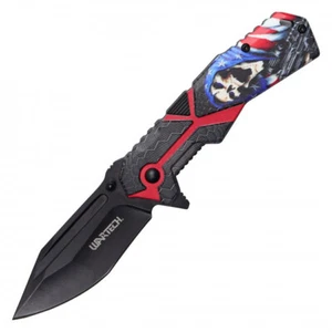 7.5" Reaper Pocket Knife - Red - Picture 1 of 4