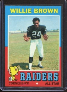 1971 Topps Football # 207 Willie Brown (NM) Near Mint - Picture 1 of 2