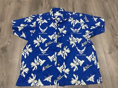 Eagle Crest Kamp Shirt Mens Size XX - Large Hawaiian US Air Force USAF Military - Image 1 of 4