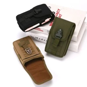 Large Capacity Mobile Phone Belt Pouch Oxford Men's Clip-On Holster Bag Travel - Picture 1 of 15