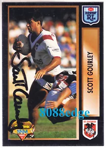 FIRMA DE LA LIGA DE RUGBY DINÁMICA 1994: SCOTT GOURLEY - AUTÓGRAFO PROMOCIÓN DRAGONES - Imagen 1 de 2