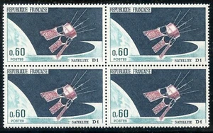 STAMP / TIMBRE DE FRANCE NEUF BLOC DE 4 N° 1476 ** SATELLITE D1 - Photo 1/1