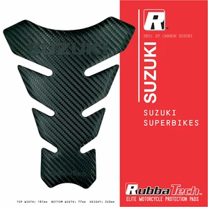 RUBBATECH ST Carbon Tank Pad for Suzuki Superbike Models - Picture 1 of 3