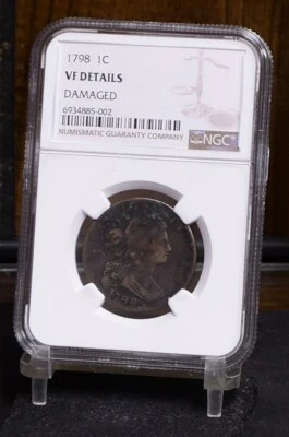 1798 Large Cent - NGC VF Detail  Damaged (#58369-L) - Image 1 of 4