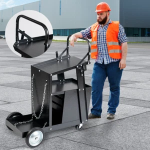 Welding Trolley Cart 4 Drawer Welder Cabinet MIG TIG ARC Plasma Cutter Bench - Picture 1 of 11