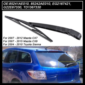 For 2007 - 2015 Mazda CX9 Rear Windshield Wiper Arm & Blade Set OE#85241AE010 - Picture 1 of 13