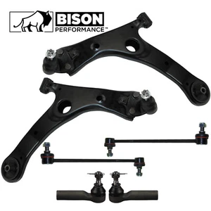 Bison Performance 6pc Front Lower Control Arm Sway Bar Tie Rods Kit For Corolla - Picture 1 of 5