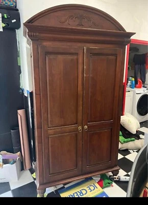 Ethan Allen British Classics Armoire, Item #29-5415 in #260 Cinnabar Finish - Image 1 of 3