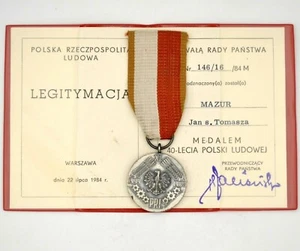 20 Doc + Die Medaille zum 40. Jahrestag der Volksrepublik Polen Polnisch - Bild 1 von 4