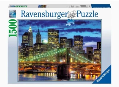 RAVENSBURGER PUZZLE 1500 PZ. -  SKYLINE NYC - 16272 7 - Immagine 1 di 3