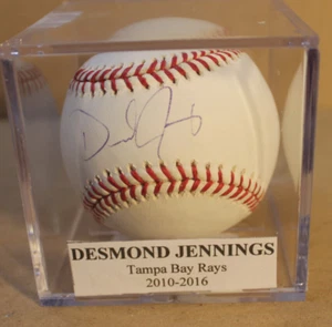 JENNINGS, DESMOND 2010-2016 TAMPA BAY RAYS SIGNED BASEBALL - Picture 1 of 2