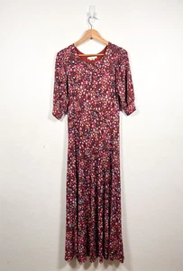 Boden Dress Size 12 Animal Print Midi Jersey Holiday Casual Day Leopard - Picture 1 of 8