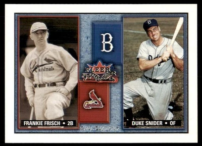Fleer Fall Classic Rival Factions 2002 Frank Frisch/Duke Snider/1000 #6RF Foto 1 de 2