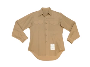USMC Khaki Shirt 15 1/2 x 35 Dress Long Sleeve US Marine 2122 P/W Men's Uniform - Picture 1 of 6