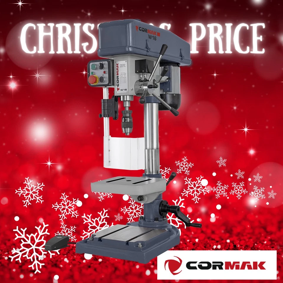 CORMAK W16 Perceuse à colonne 400V 750 W Fonction de taraudage - Photo 1/4