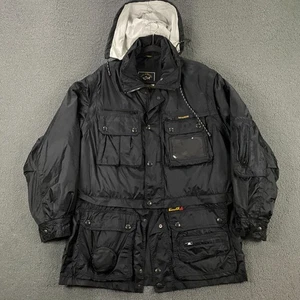 Paul & Shark Yachting Jacket Mens Small Sailing Waterproof Rain Hood Nylon Fish - Picture 1 of 12