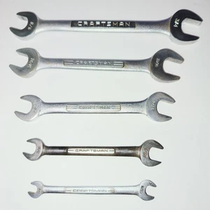 Craftsman 5 Stück Doppelmaulschlüssel Set V Serie 5/16" - 13/16" USA - Bild 1 von 4