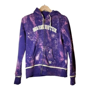 UW Nike University of Washington Huskies Full zip Hoodie sweatshirt Boys Medium - Picture 1 of 3