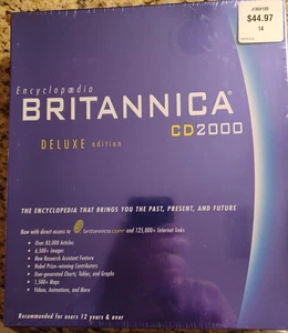 Encyclopedia Britannica CD2000 Deluxe Edition, 2 CD-ROMs, NEU, VERSIEGELT. - Bild 1 von 3