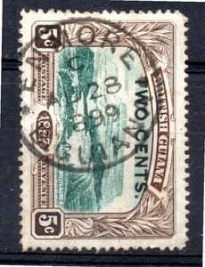 Guayana Británica 2c sobre 5c Monte Roraima (Sc 157) con completo 1899 Enmore B. Guayana cxl - Imagen 1 de 2