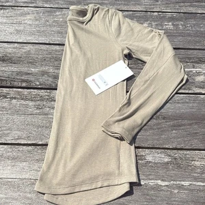 Lululemon Hold Tight Langarmshirt Sheer Oak Gr. 8 Neu mit Etikett hellbraun - Bild 1 von 6
