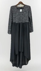 Ashley Stewart Women’s Sz 14/16 Black Dress Glitter Goth Sexy Festival Witchy - Picture 1 of 6