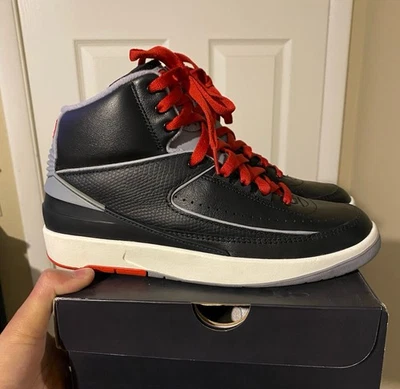 Cimento preto retrô tamanho 8 - Air Jordan 2 - Imagem 1 de 4