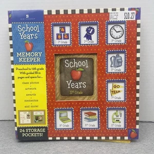 School Years Memory Keeper Album by New Seasons Preschool to 12th Grade wPockets - Imagen 1 de 10