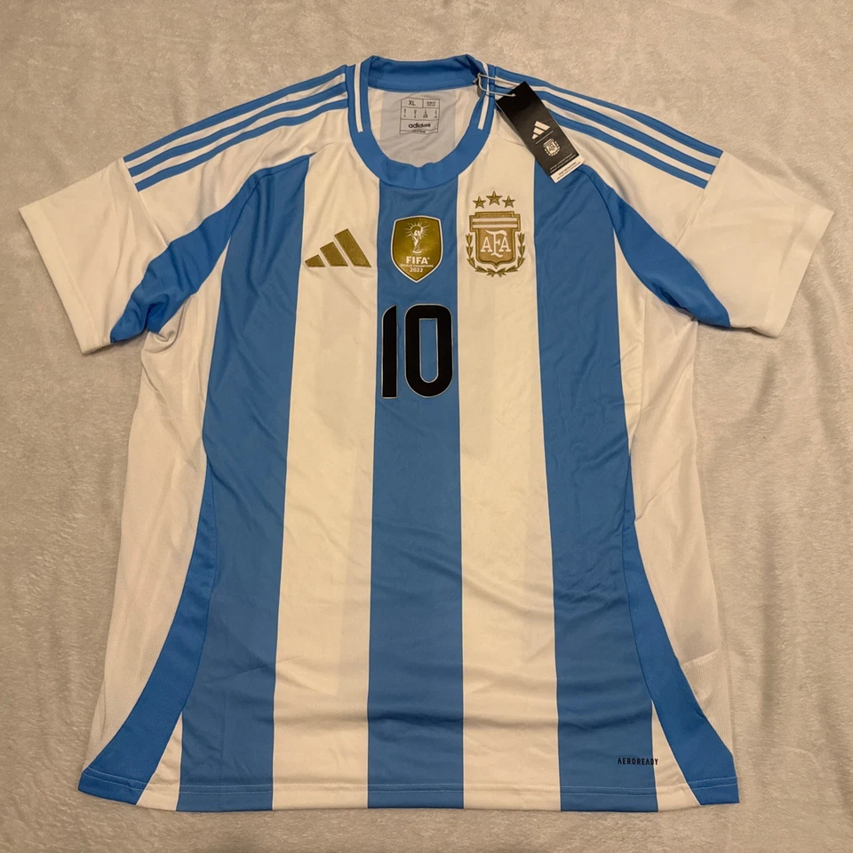 Camiseta de fútbol local XL Adidas Argentina Lionel Messi Selección Argentina 2024 para hombre Foto 1 de 4