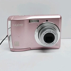SANYO Digitalkamera VPC-S880P 8.1 MP 3x optischer Zoom PINK 2.8 Top Zustand - Bild 1 von 7