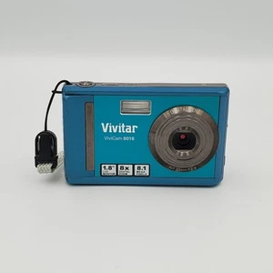 Vivitar ViviCam 8018 8.1MP Digital Camera ~ Blue ~ Tested Works - Picture 1 of 6