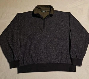 Orvis Quarter Zip Signature Fleece Pullover Sweatshirt Dark Gray Mens Size XL - Picture 1 of 6